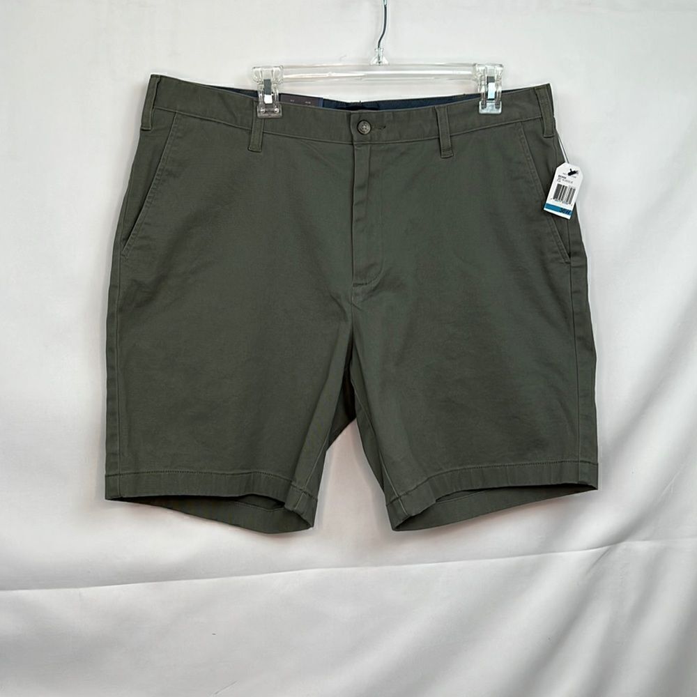 Nautica Olive Green classic fit deck shorts stretch size 36 NWT